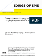 Proceedings of Spie: Breast Ultrasound Tomography: Bridging The Gap To Clinical Practice