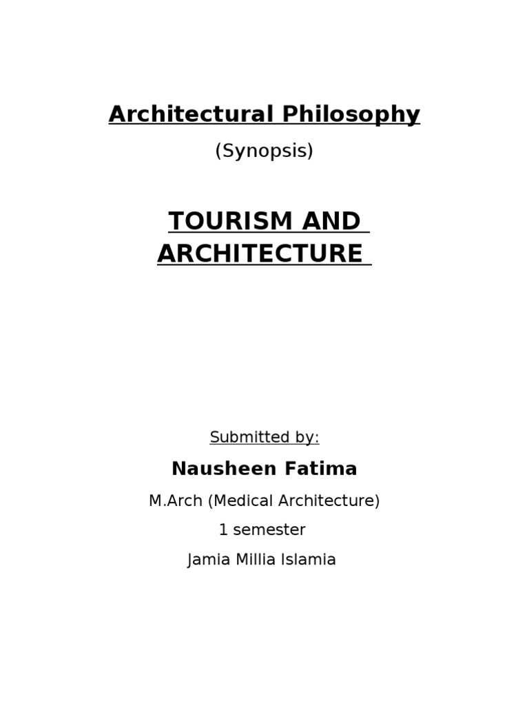 Impact of Tourism on Architecture | PDF