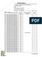 S.No Description & Part No. & Make Qty. (Unit in Nos.) Where The Material Is Required