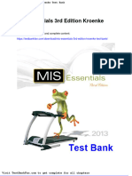 Mis Essentials 3rd Edition Kroenke Test Bank