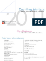 Baltimore City Homeless Point-In-Time Census Report