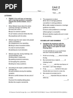 Focus4 2E Test Unit2 GroupA 2kol