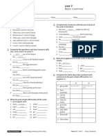 Basic Grammar Unit7 Without Answers