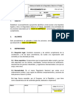 PRC-SST-005 Procedimiento para La Identificación de Requisitos Legales