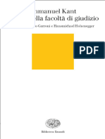 Critica Della Facoltà Di Giudizio by Immanuel Kant, A C. Di E. Garroni e H. Hohenegger