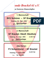 Spielplan Senioren - Kasten