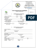 Fiche Inscription Academique PDF