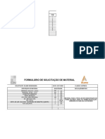 Requisição para A Compra de Material Elétrico.