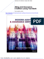 Modern Auditing and Assurance Services 6th Edition Leung Test Bank