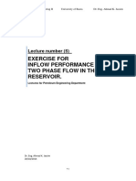 Exercrise For Inflow Performance-Two Phase Flow