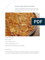 Kimchi Pancake Recipe