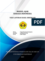 Modul Ajar Bahasa Indonesia - Modul Ajar Teks Laporan Hasil Observasi - Fase D