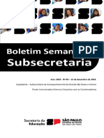 Boletim Semanal Subsecretaria Ano 2023 - #49 15 de Dezembro de 2023