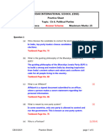 AS - CBSE - X - SS - CH 6 Political Parties - Practice Sheet 1