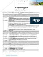 EU Raw Materials RI Day - Agenda - 3