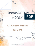 Transkription Hören: C2 Goethe Institut Teil 3 #1