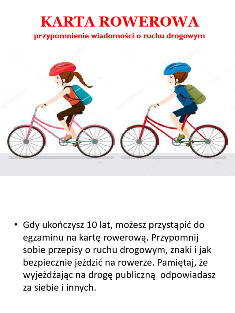Karta Rowerowa | PDF