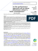 Journal - What Does The Performance Appraisal Approach Tell Us About The Organizations Culture Basic Assumptions