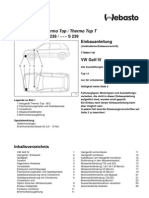 Webasto Thermo Top T Golf IV Einbauanleitung