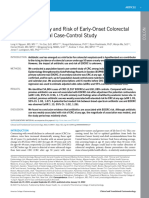 Antibiotic Therapy and Risk of Early-Onset Colorectal Cancer: A National Case-Control Study