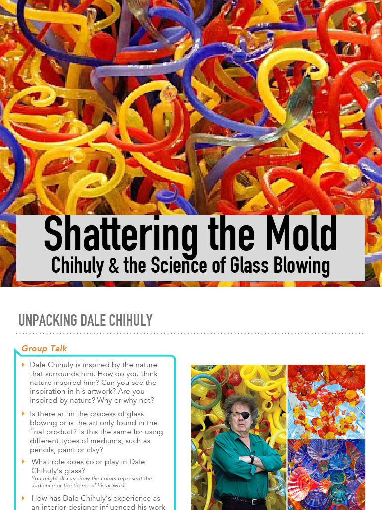 Dale Chihuly Teaching Resource PDF Engineering Matter