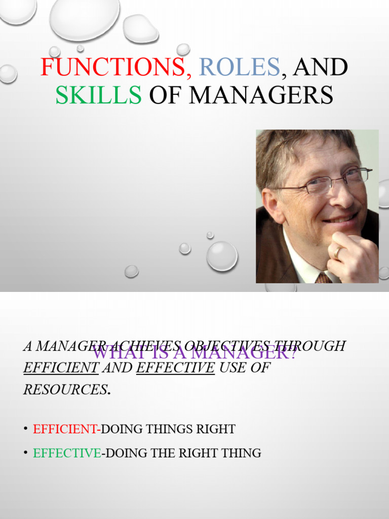 Role of manager | PDF | Interpersonal Communication | Business