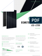 Datasheet of 670W Shingled Solar Panel