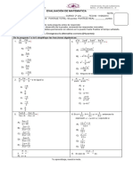 Fracciones Algebraicas, Adicion Sustraccion MCM Fila B