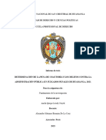 Determinación de La Pena de Coautoría y Los Delitos Contra La Administración Pública en Juzgados Penales de Huamanga, 2023.