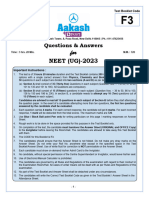 NEET 2023 Question Paper F3
