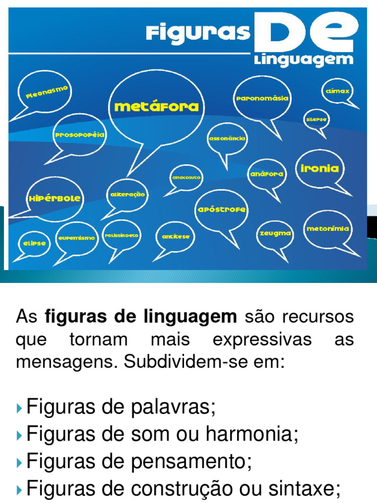 Figuras De Linguagem Metafora , Figuras de palavras ou semânticas ...