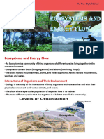 Interactions of Organisms and Their Environment: Ecosystems and Energy Flow