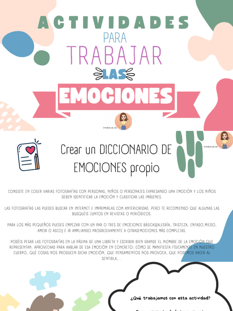 Actividades para Trabajar Las Emociones | PDF