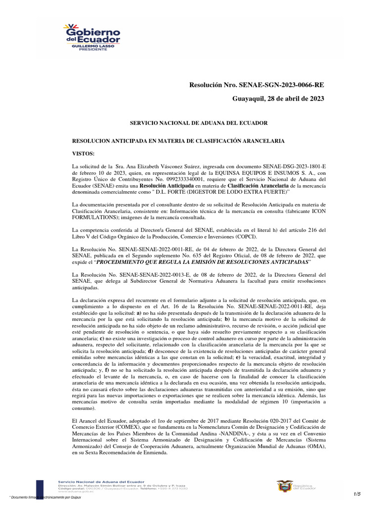 DL FORTE - Icon Formulations | PDF | aduana