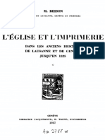 Eglise Imprimerie Besson Volume1