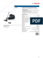 Aspirateur Bosch BGC05 Fiche Technique BGC05AAA1