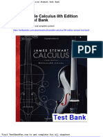 Multivariable Calculus 8th Edition Stewart Test Bank