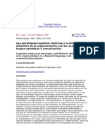 Marinkovich, J - Las Estrategias Cognitivo-Retóricas y La Dimensión Dialéctica de La Argumentación Oral en Una Clase (2007)