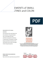 Functions of Small Intestine & Colon