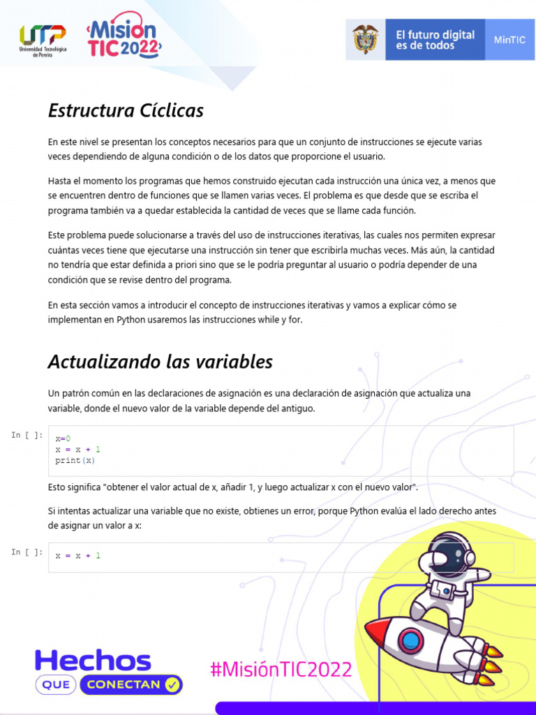 Estructuras Iterativas en Python | PDF | Python (lenguaje de ...