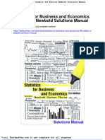 Statistics For Business and Economics 8th Edition Newbold Solutions Manual