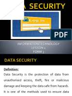 LESSON 3.1 - Data Security