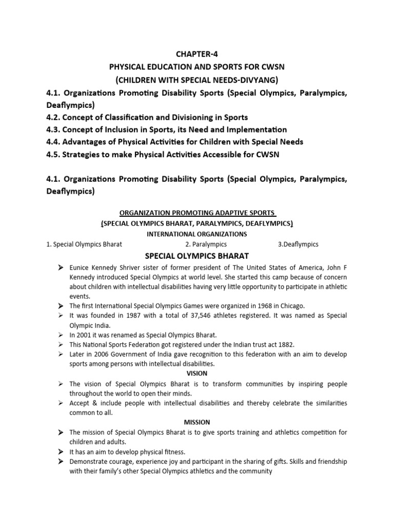class-12-chapter-4-physical-education-and-sports-for-cwsn-session-2023