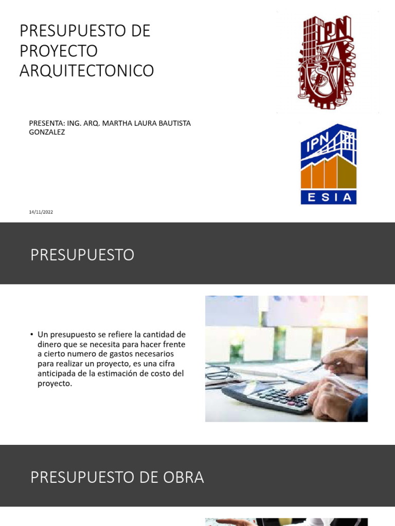 Presupuesto de Proyecto Arquitectonico | PDF