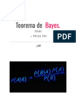 Teorema de Bayes. 