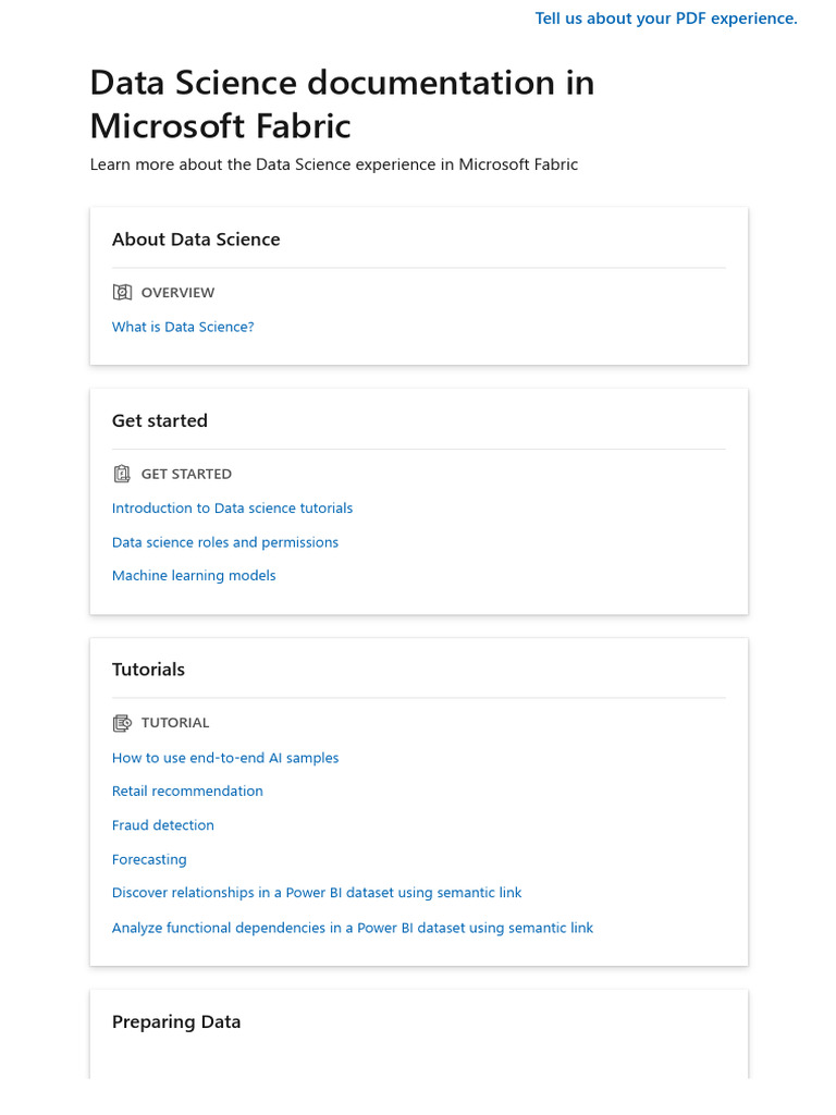 Fabric Data Science 1 150 | PDF | Apache Spark | Machine Learning