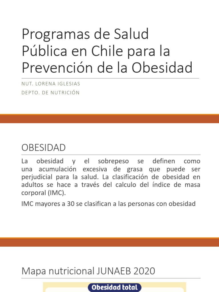 Programas de Salud Publica en Ob | PDF | Obesidad | Índice de masa corporal
