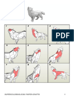 Wolf Howling 3D Paper Crafts