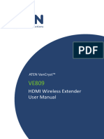 Hdmi Wireless Extender User Manual: Aten Vancryst™