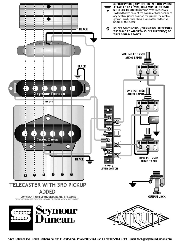 Seymour Duncan - All Telecaster Schematics | PDF